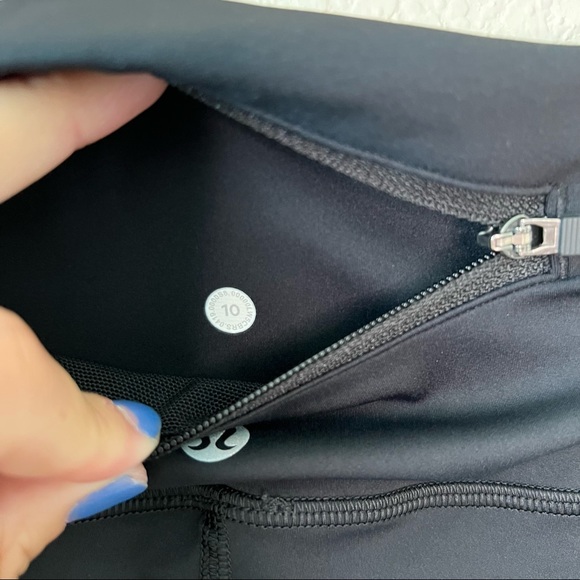 Lululemon Speed Wunder Tight 28" *Speckle Shine Black / Deep Coal / Silver 10 - Picture 10 of 11
